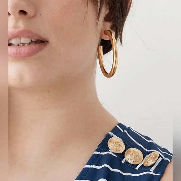 J. Crew Cutout One-piece Swimsuit in Navy Stripe - Picture 5 of 7